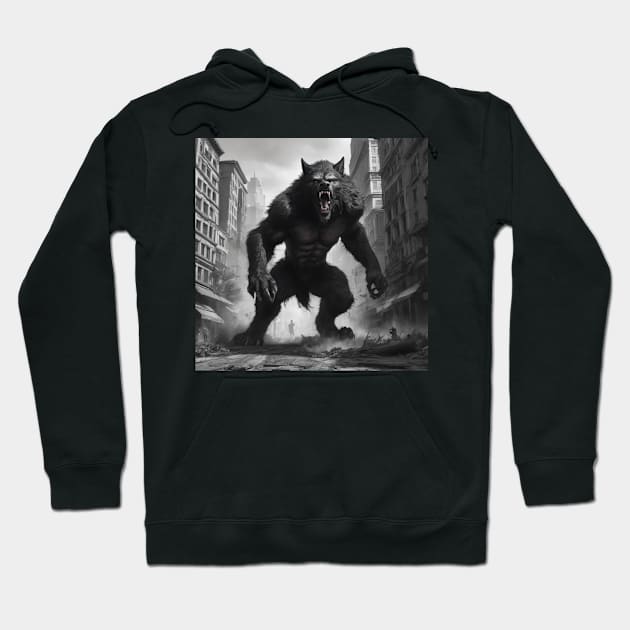 monster city design Hoodie by nonagobich